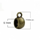 Agatatoare pandant bronz mica simpla 11x5mm (1buc)