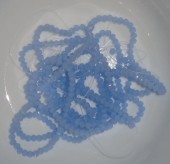 Margele sticla abac fatetate 3,5x2,5mm bleu-lila translucid (var.2) - sirag cca 125buc