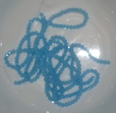 Margele sticla abac fatetate 3,5x2,5mm turcoaz-bleu translucid - sirag cca 125buc