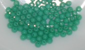 Margele sticla Cehia rotunde 3mm turcoaz-verde opac lucios (53130) - 100 buc