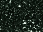 Margele sticla Pinch 5x3mm negru - 70 buc (p. promo)