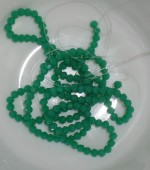 Margele sticla Rotunde Fatetate 4mm verde deschis translucid - sirag cca 100buc
