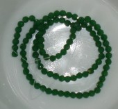 Margele sticla Rotunde Fatetate 4mm verde smarald translucid - sirag cca 100buc