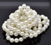 Perle sticla ivory 12mm - 10buc (calit.1)