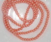Perle sticla piersica mediu 4mm (var.2) - 210buc