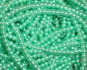 Perle sticla verde menta 4mm - cca 210buc
