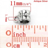 Agatatoare pt. pandant argintiu antichizat 11x6mm (1buc)