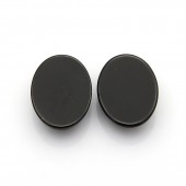 Cabochon oval agate negre 25x18mm (1buc)