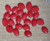 Cabochon oval jad rosu/fucsia 18x13x5mm (1buc)