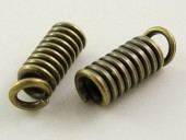 Capat snur spirala bronz 8x3mm - 50buc (pachet promo)
