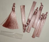 Ciucure polyester roz prafuit 80-90x9mm (1buc)