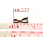 Clip pandant bronz 17x7mm (1buc)