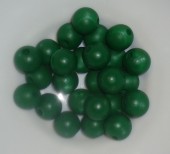 Margele lemn rotunde 16mm verde smarald, calit. 1 (1buc)