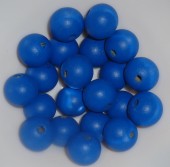 Margele lemn rotunde 20mm albastru inchis, calit. 1 (1buc)