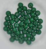Margele lemn rotunde 8mm verde smarald, calit. 1 - 50buc