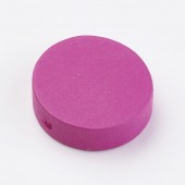 Margele lemn rotunde plate roz/bleu/alb UNI 20mm - 20buc