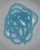 Margele sticla abac fatetate 4x3mm bleu translucid - sirag cca 130buc