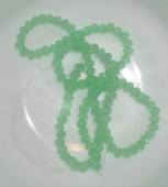 Margele sticla abac fatetate 4x3mm verde menta translucid - sirag cca 125 buc