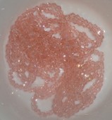 Margele sticla bicon fatetate 4mm rosaline transparent - 100buc