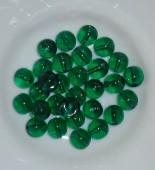 Margele sticla Cehia 10mm verde smarald tr. (50730) (1buc)