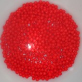 Margele sticla Cehia rotunde 3mm rosu opac lucios (93200) - 100 buc