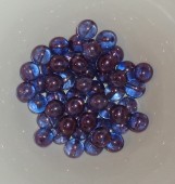 Margele sticla Cehia rt 8mm bleu cu luciu mov (00030/15726) (1buc)