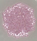 Margele sticla Cehia rt. 6mm roz pal tr. (70020) - 10buc