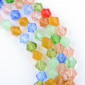 Margele sticla cristal bicon 6mm multicolore - 50buc