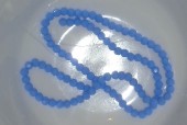Margele sticla Rotunde Fatetate 4mm bleu-lila opac lucios - sirag cca 100buc
