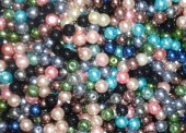 Mix perle sticla 8mm - 100buc