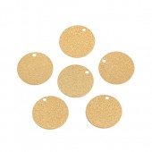 Pandant sparkledust 15mm diam. placat cu aur (1buc)