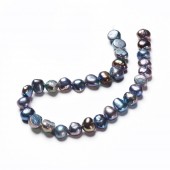 Perle de Cultura Keshi negre 6-7,5x3-5x6-7mm- sirag cca 30buc
