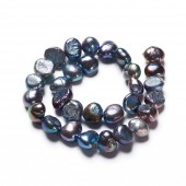 Perle de Cultura Keshi negre 6-7,5x3-5x6-7mm- sirag cca 30buc