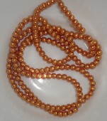 Perle sticla bronz 4mm - cca 210buc