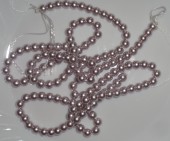 Perle sticla gri lavanda 6mm, calit. 1 - sirag cca 70buc