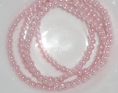 Perle sticla roz pal 4mm (var.2) - 210buc